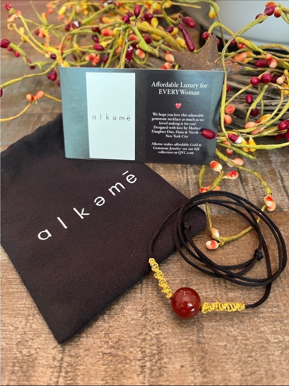 New ALKEME Adjustable GEMSTONE Necklace!